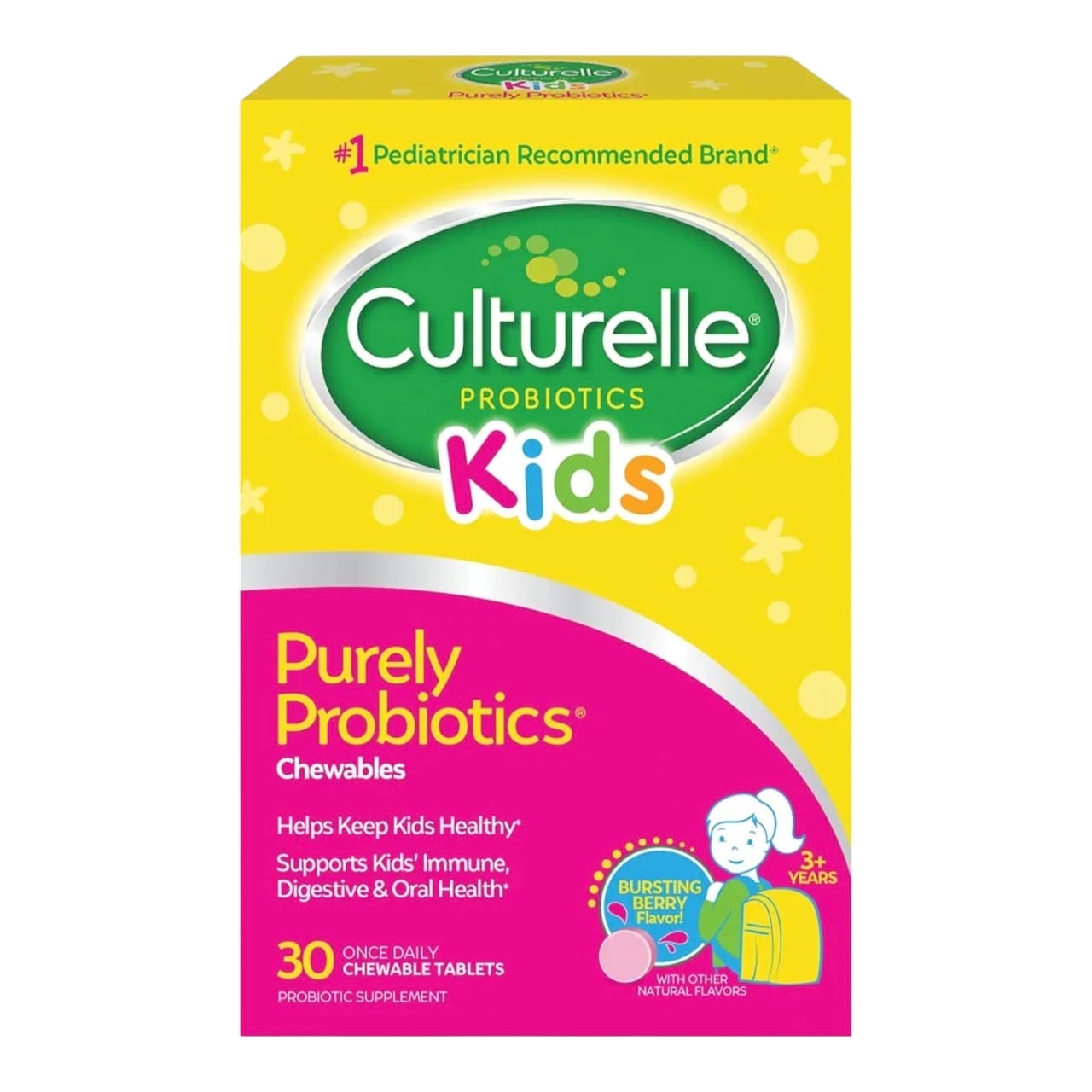Culturelle kids probióticos tabletas +3
