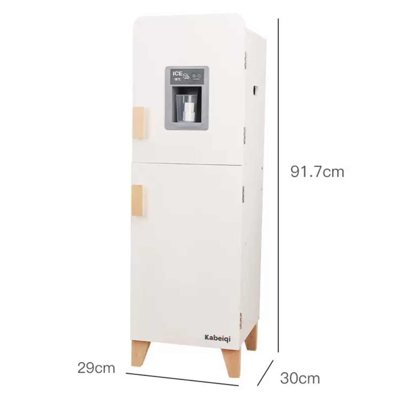 COCINA CON NEVERA DE MADERA