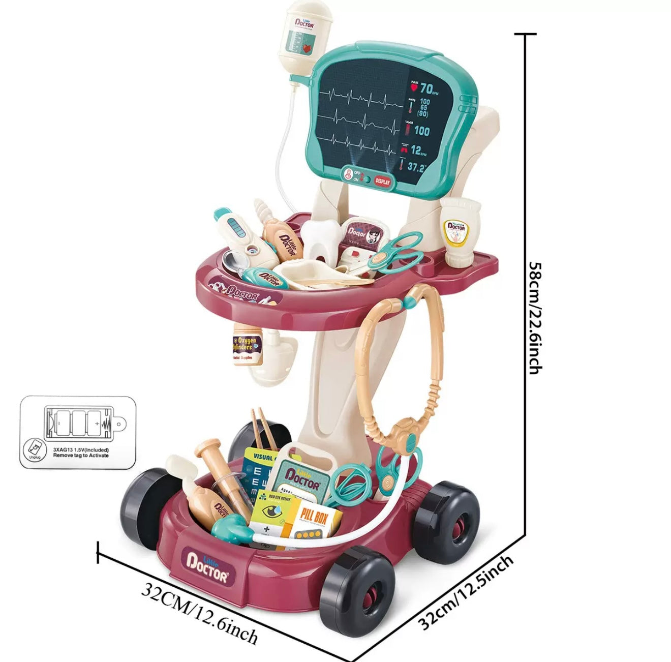 CARRO DE JUEGO DE DOCTOR