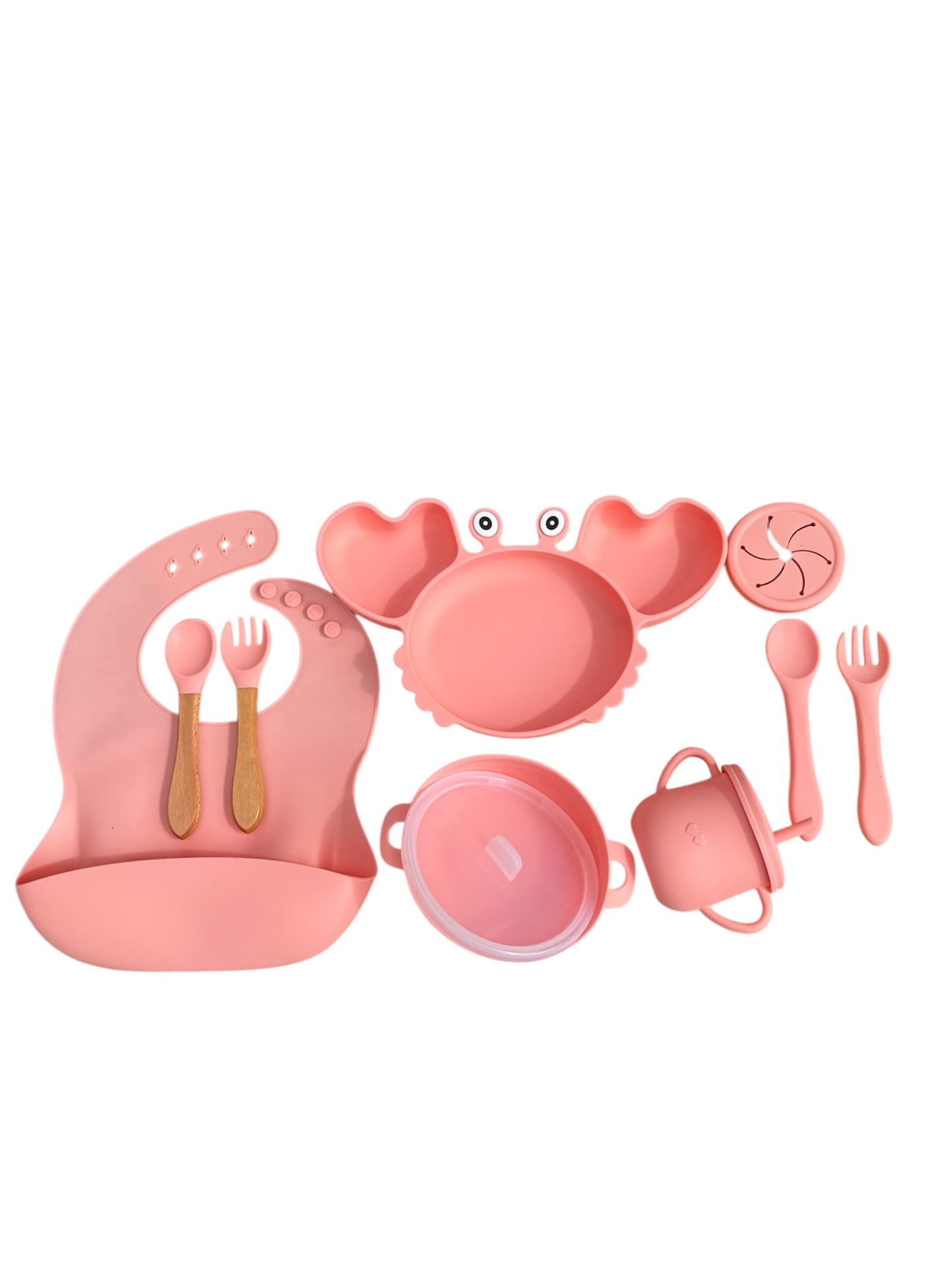 SET DE ALIMENTACIÓN COMPLEMENTARIA ESTILO CANGREJO 11 PIEZAS