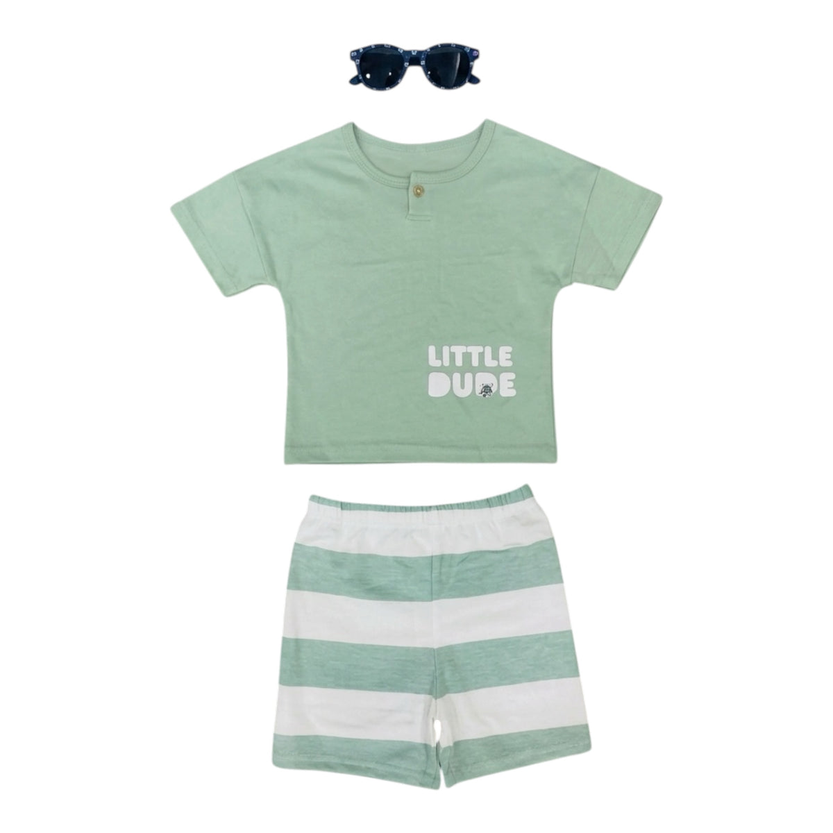 conjunto de niños con lentes