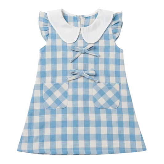 VESTIDO DE CUADROS AZUL (niña)