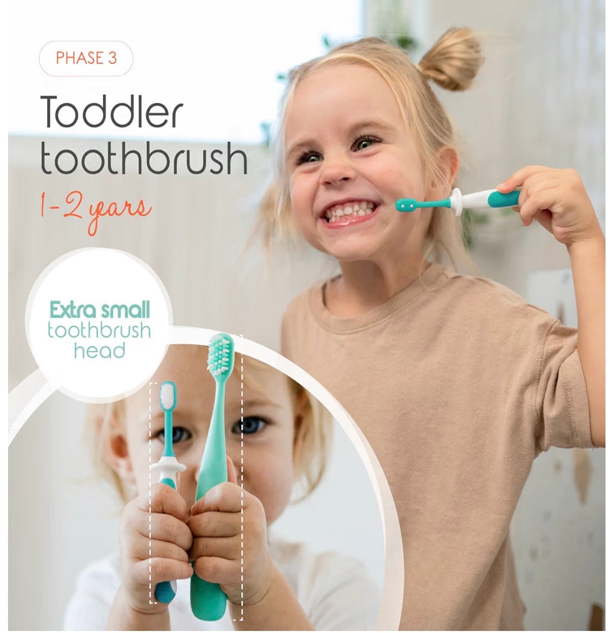 Juego de cepillo de dientes 0-2 años LIBRE DE BPA