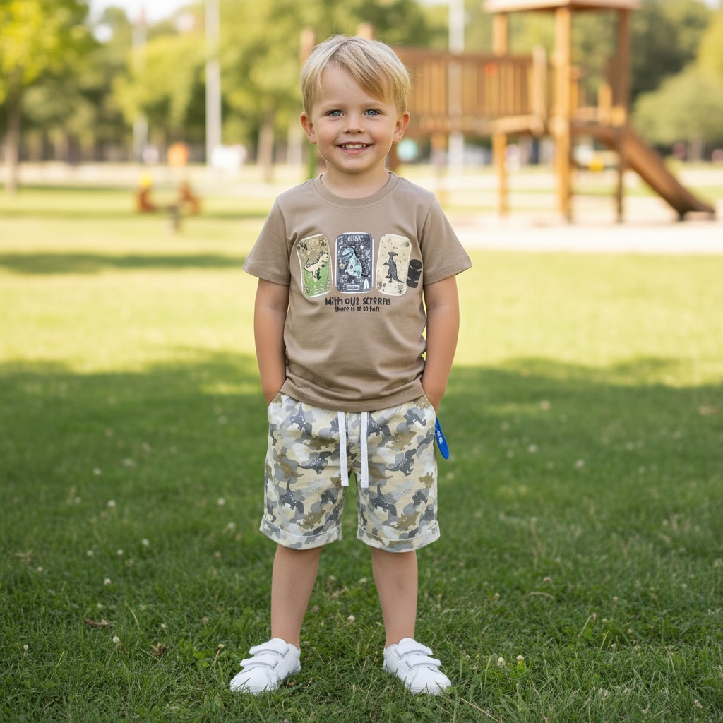 Conjunto con estampado de dino