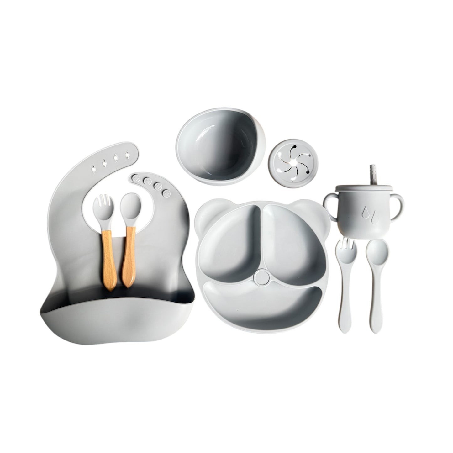 SET DE ALIMENTACIÓN COMPLEMENTARIA ESTILO OSO 10 PIEZAS