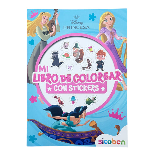 LIBRO DE COLOREAR CON STICKERS