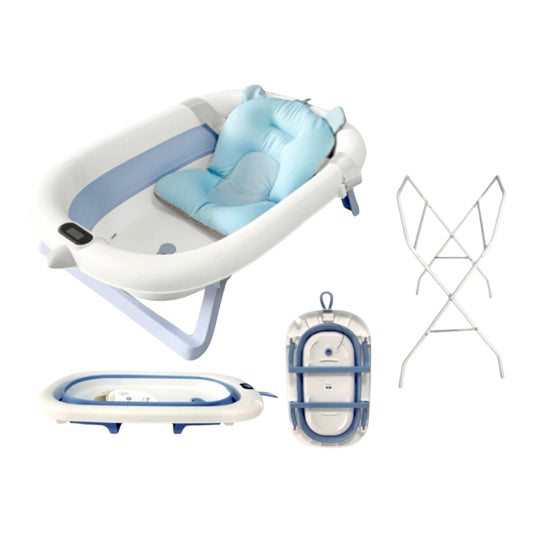 Bañera con soporte plegable