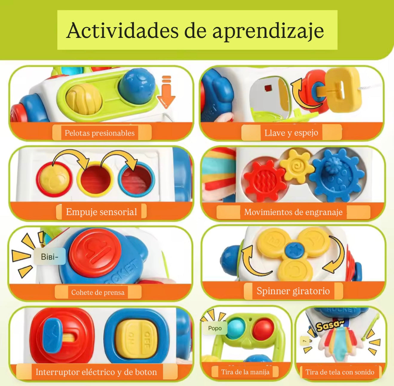 CUBO SENSORIAL DE APRENDIZAJE