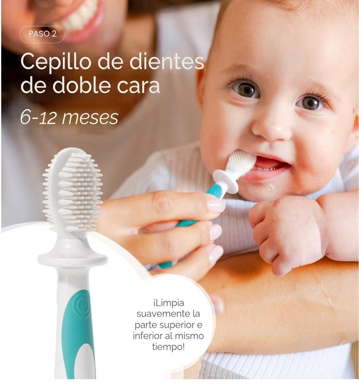 Juego de cepillo de dientes 0-2 años LIBRE DE BPA