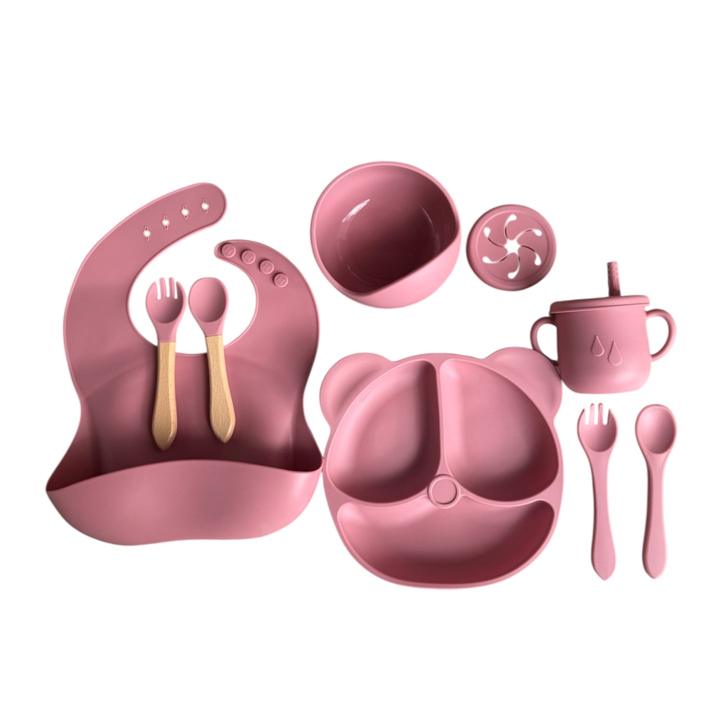 SET DE ALIMENTACIÓN COMPLEMENTARIA ESTILO OSO 10 PIEZAS