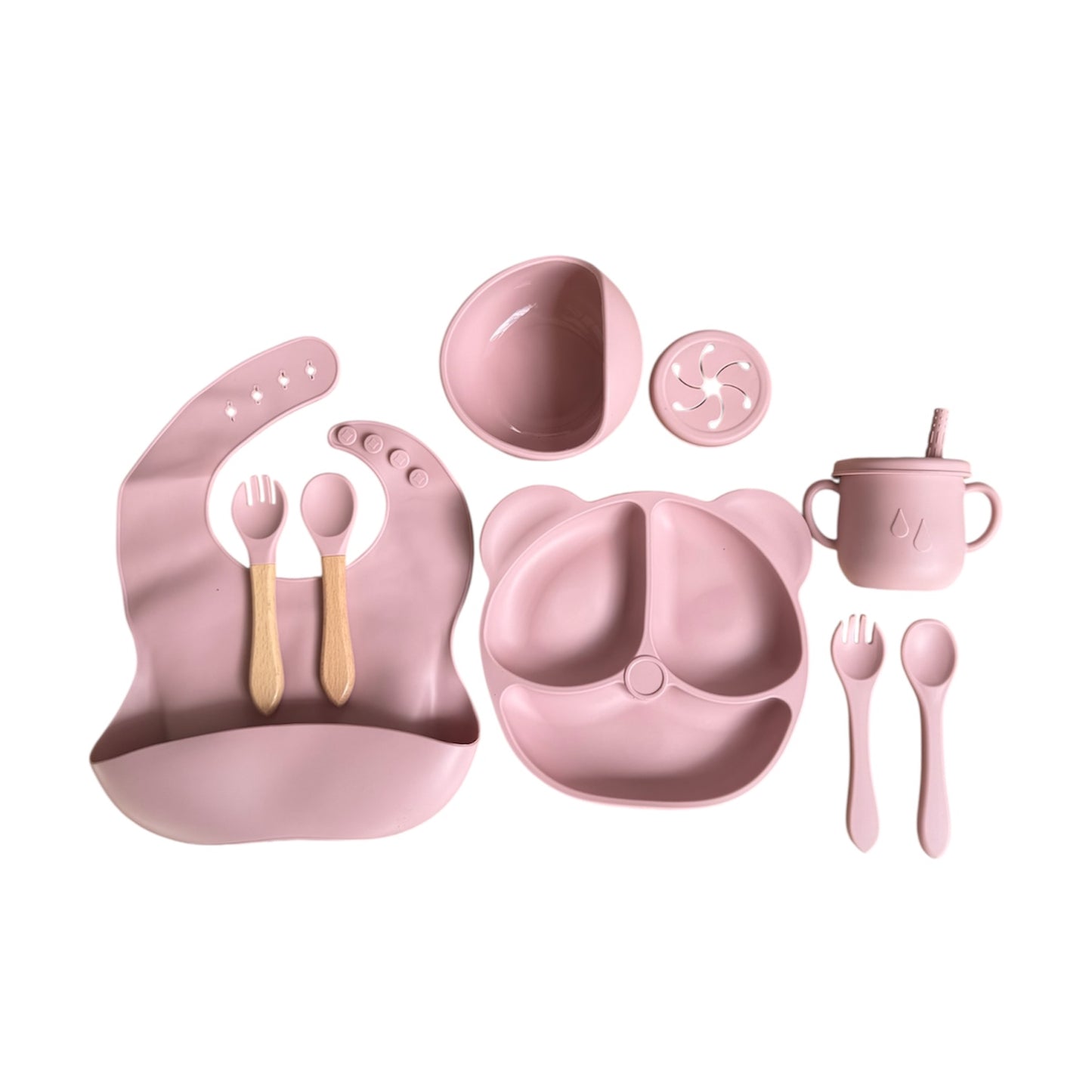 SET DE ALIMENTACIÓN COMPLEMENTARIA ESTILO OSO 10 PIEZAS