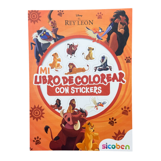 LIBRO DE COLOREAR CON STICKERS