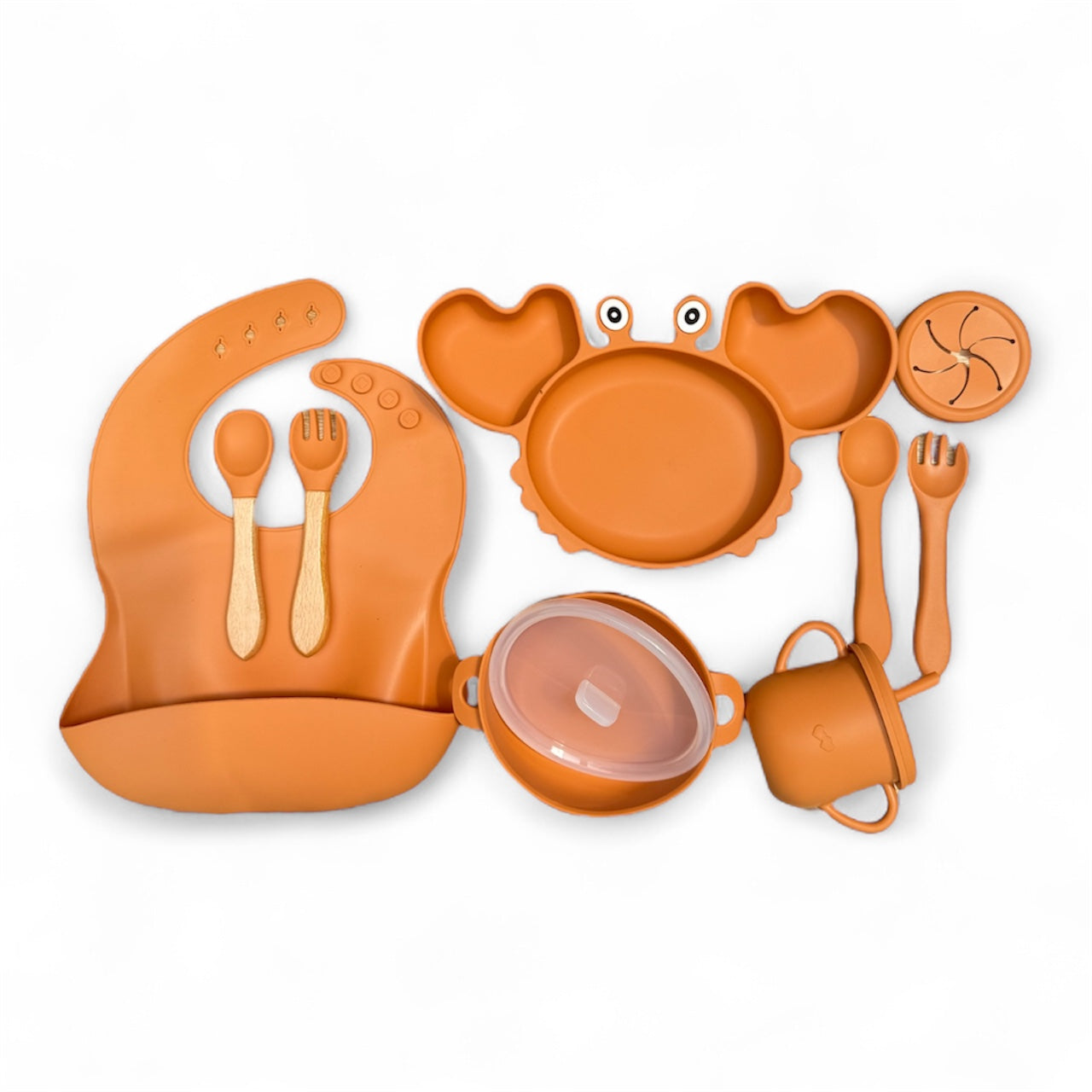 SET DE ALIMENTACIÓN COMPLEMENTARIA ESTILO CANGREJO 11 PIEZAS