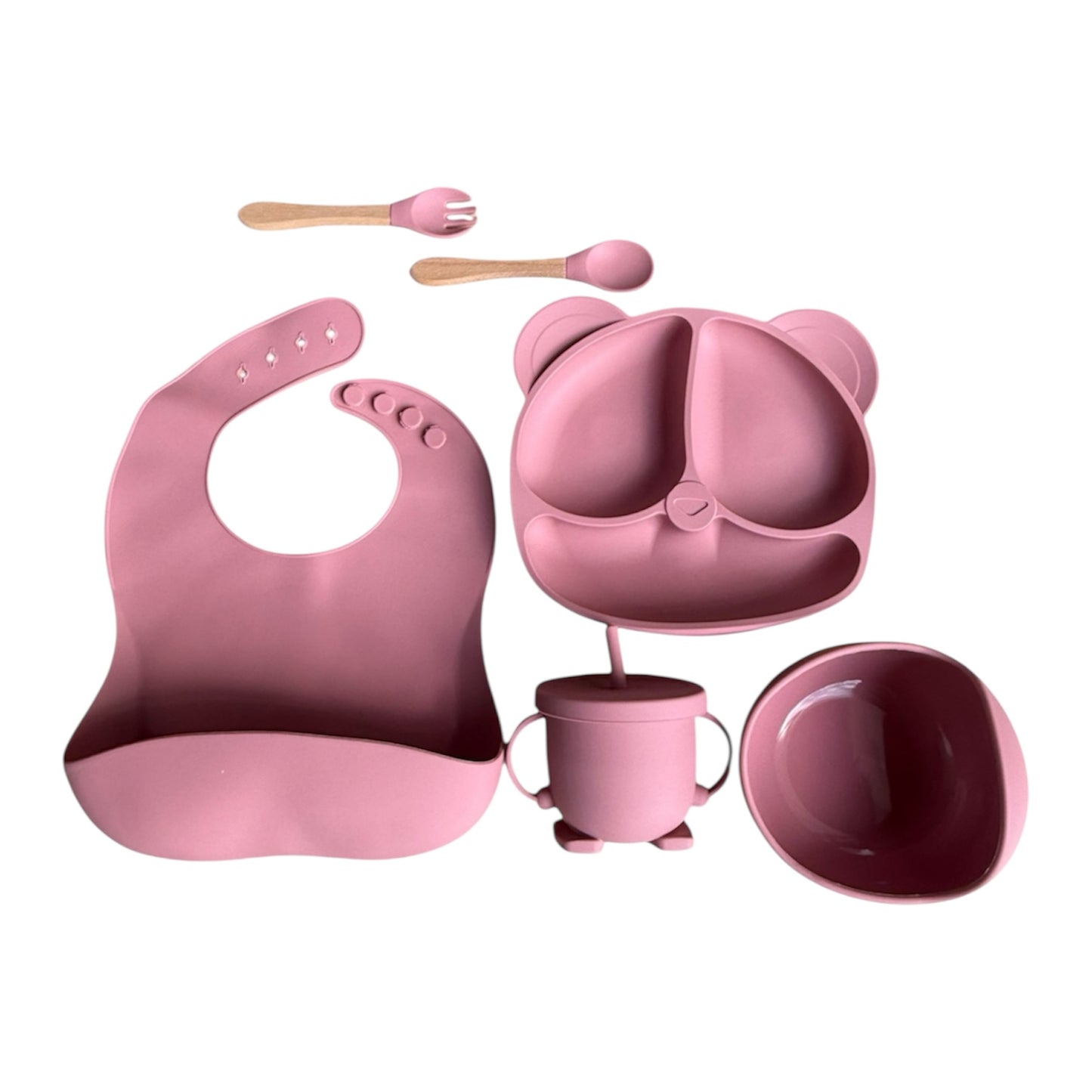 SET DE ALIMENTACIÓN COMPLEMENTARIA ESTILO OSO 7 PIEZAS