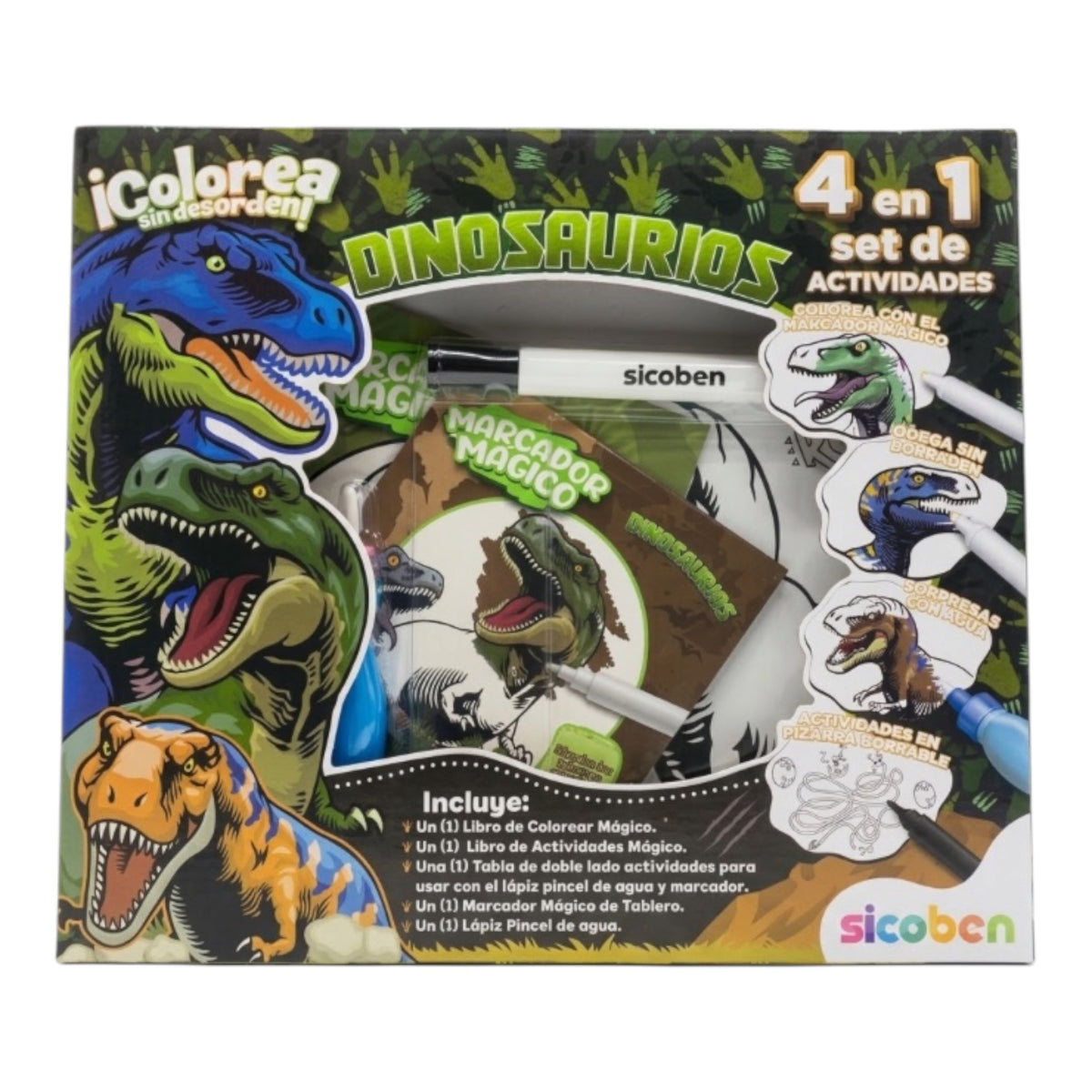 Colorea sin desorden dinosaurios
