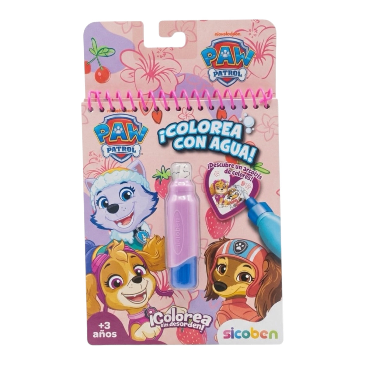 Colorea con agua paw patrol