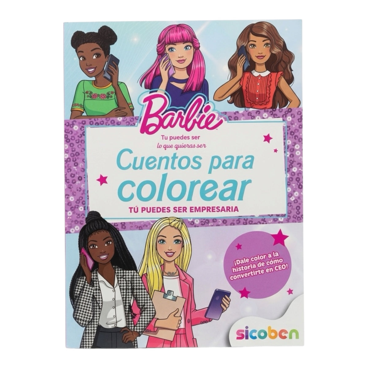Cuentos para colorear barbie tu puedes ser lo que quieras ser