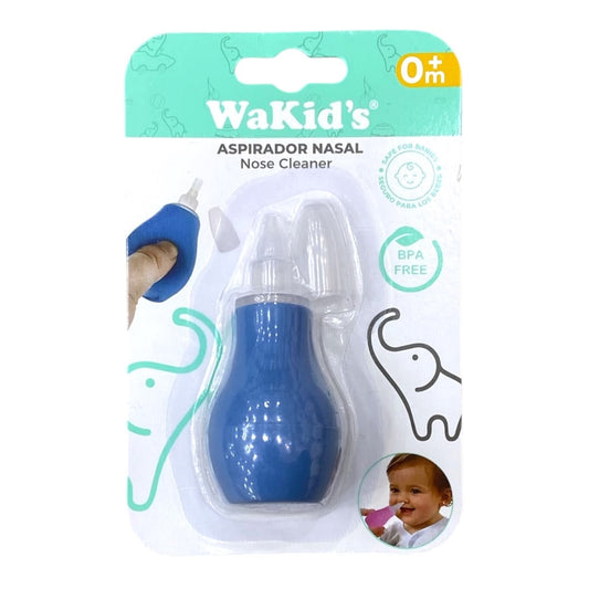 Aspirador nasal manual azul Acüchichi WaKid's libre de BPA con punta suave para bebés recién nacidos en empaque original
