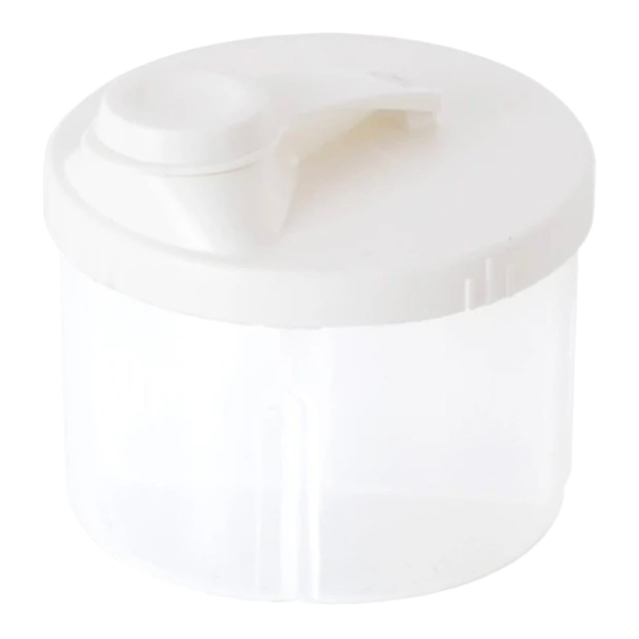 Dispensador de leche en polvo Acüchichi blanco, recipiente organizador de plástico libre de BPA con tapa hermética.