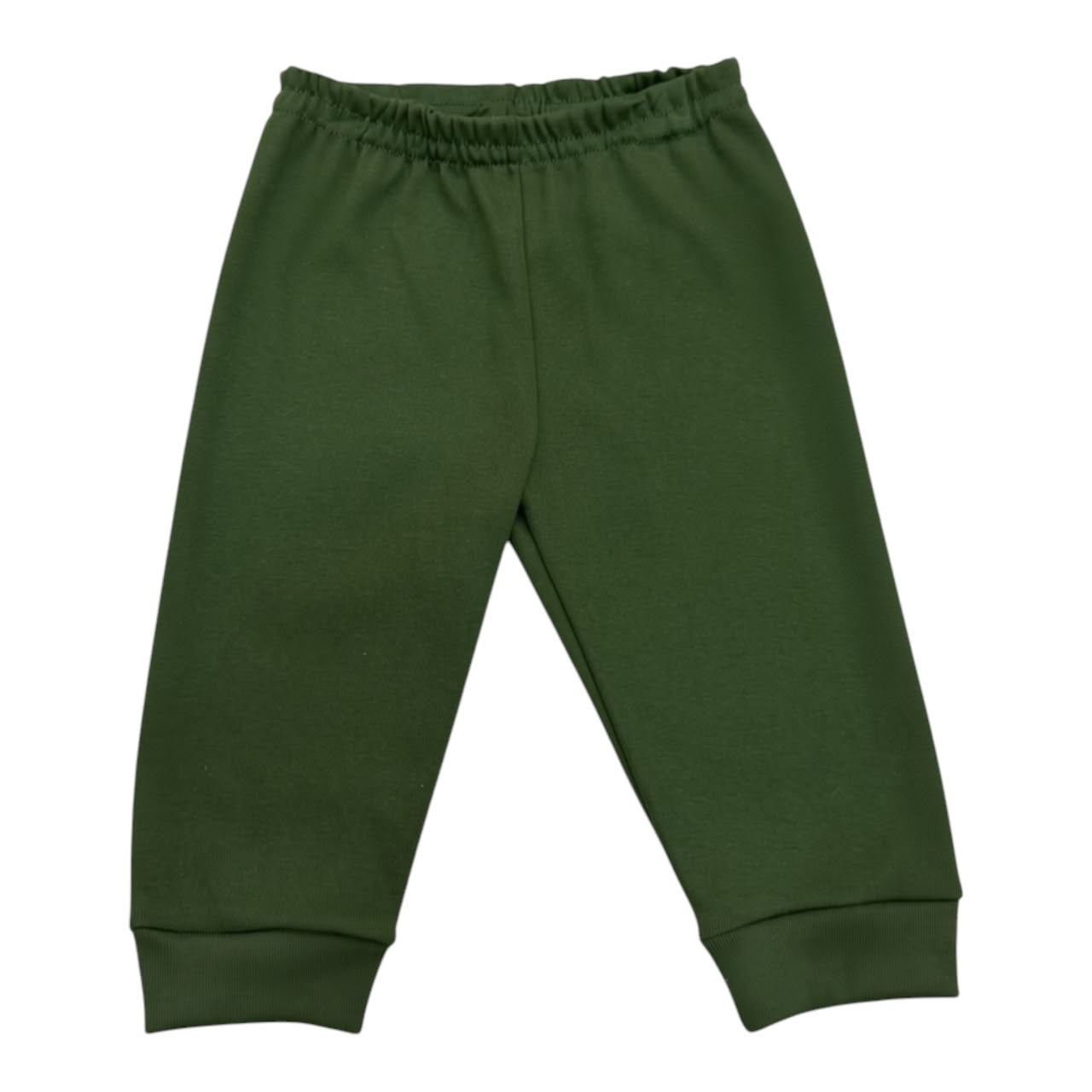 Pantalón casual para bebé Acüchichi en color verde oliva con cintura elástica y puños acanalados suaves