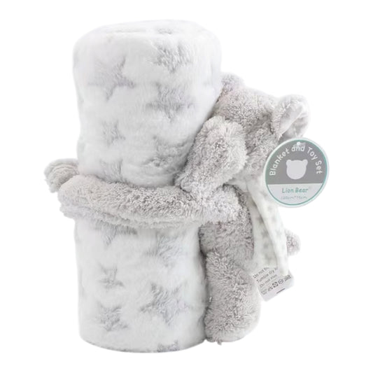 Mantas con peluche de apego