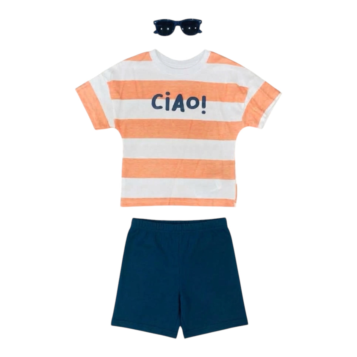 conjunto de niños con lentes
